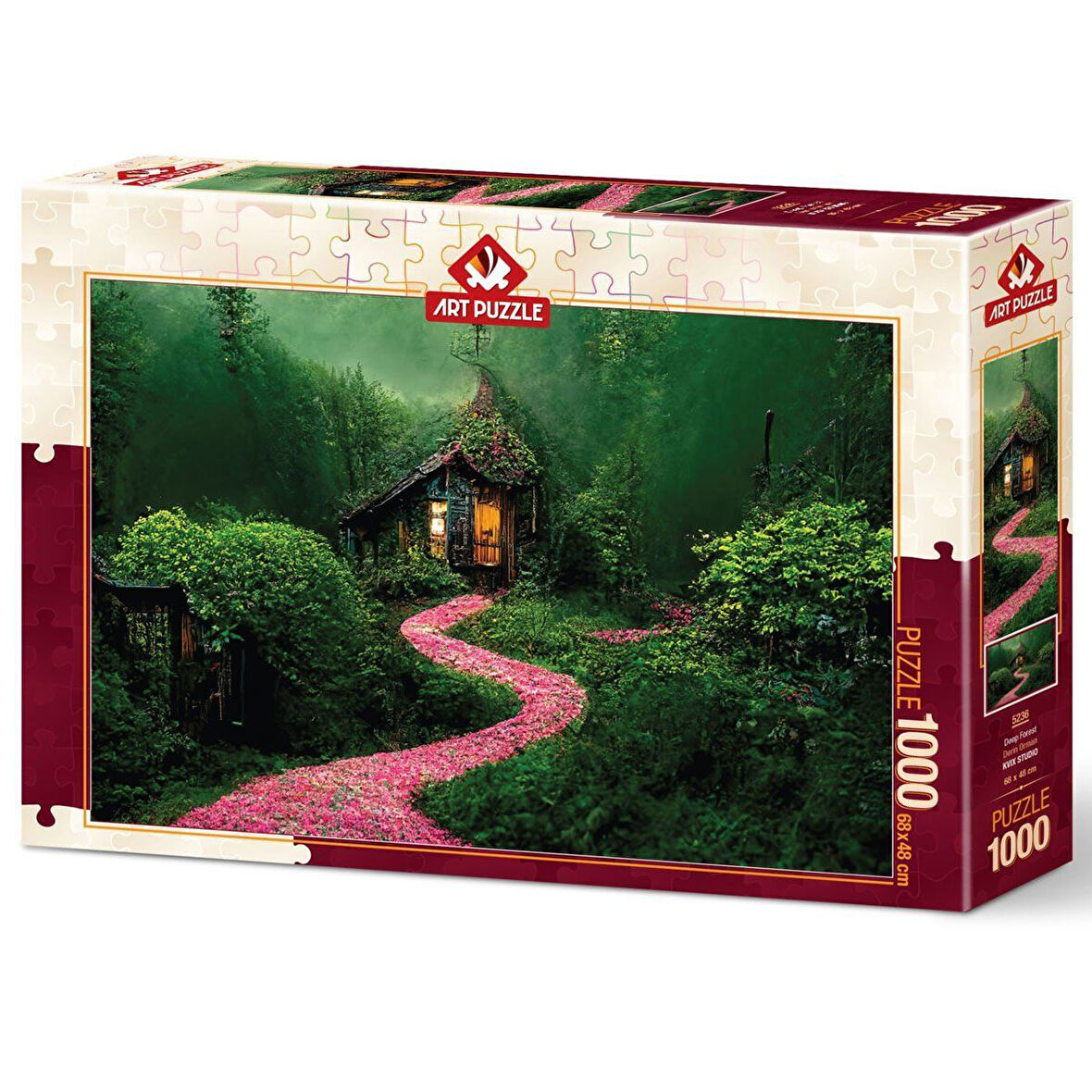 Kız Erkek Çocuk Oyuncak 5236 Derin Orman 1000 Parça - Art Puzzle Kız Erkek Çocuk Oyuncak Eğitici Eğl