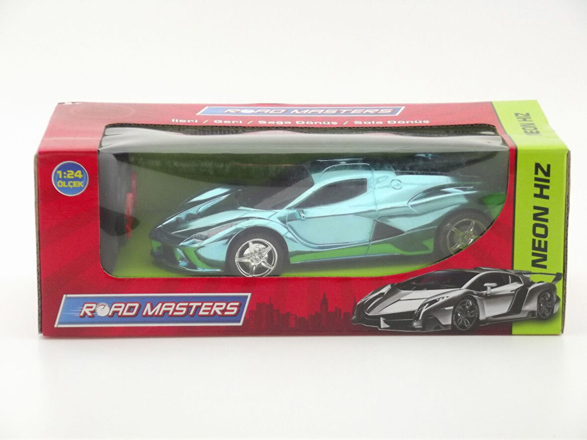 Kız Erkek Çocuk Oyuncak U.K. Pilli Turkuvaz Spor Araba Neon Hız Rt24 Kız Erkek Çocuk Oyuncak Eğitici