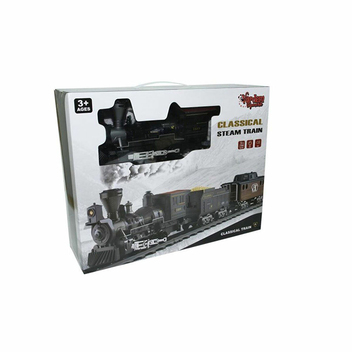 Kız Erkek Çocuk Oyuncak FF-1613A Işıklı ve Sesli Classic Buharlı Tren Kız Erkek Çocuk Oyuncak Eğitic