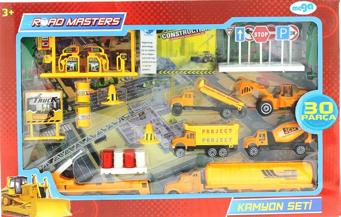 Kız Erkek Çocuk Oyuncak Tankerli Metal Kamyon Seti Kız Erkek Çocuk Oyuncak Eğitici Eğlenceli Oyuncak