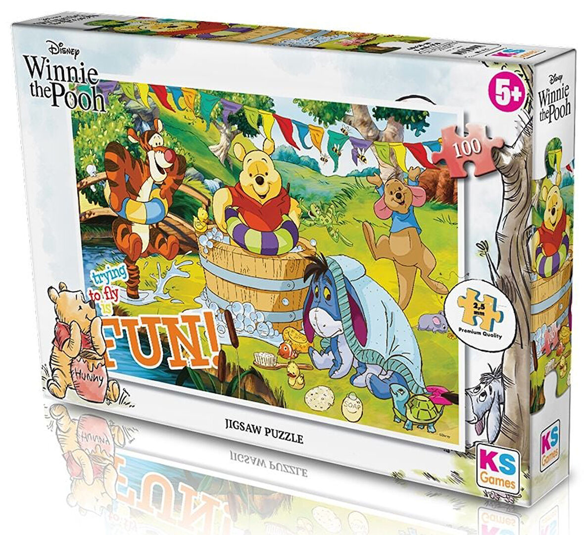 Kız Erkek Çocuk Oyuncak KS Puzzle 100 Parça Winnie The Pooh Kız Erkek Çocuk Oyuncak Eğitici Eğlencel