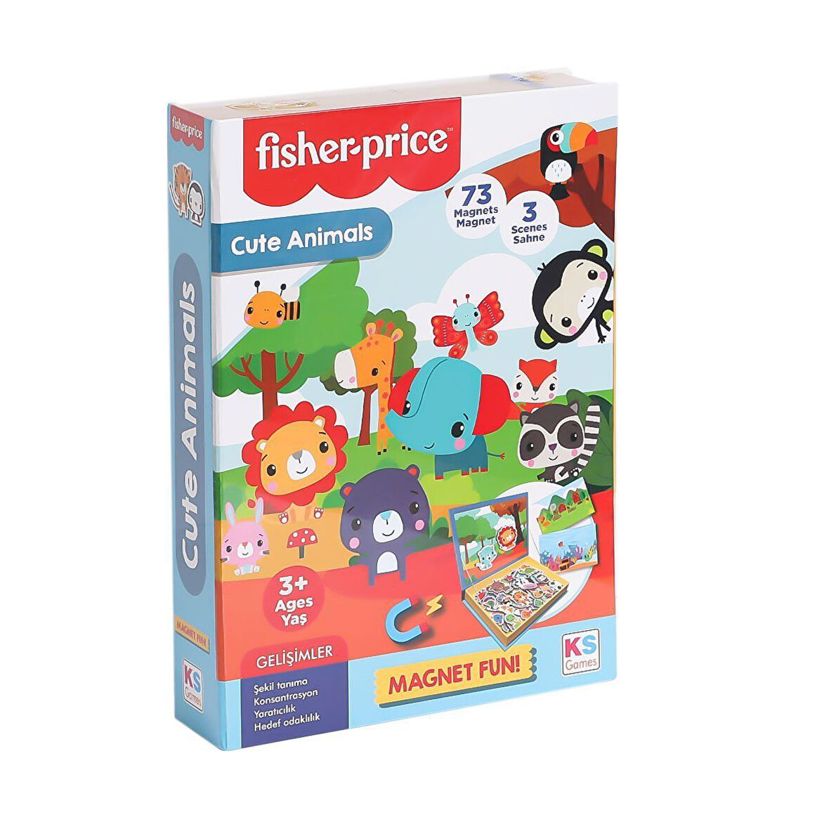 Kız Erkek Çocuk Oyuncak FP 13408 Baby Puzzle Cute Animals -KS Puzzle Kız Erkek Çocuk Oyuncak Eğitici