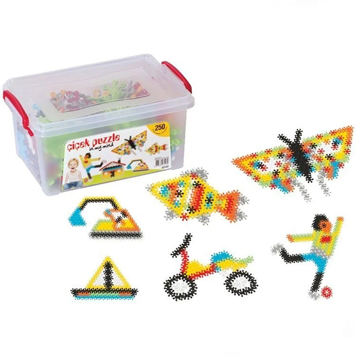 Kız Erkek Çocuk Oyuncak Dede Çiçek Puzzle Küçük Boy 250 Parça Kız Erkek Çocuk Oyuncak Eğitici Eğlenc