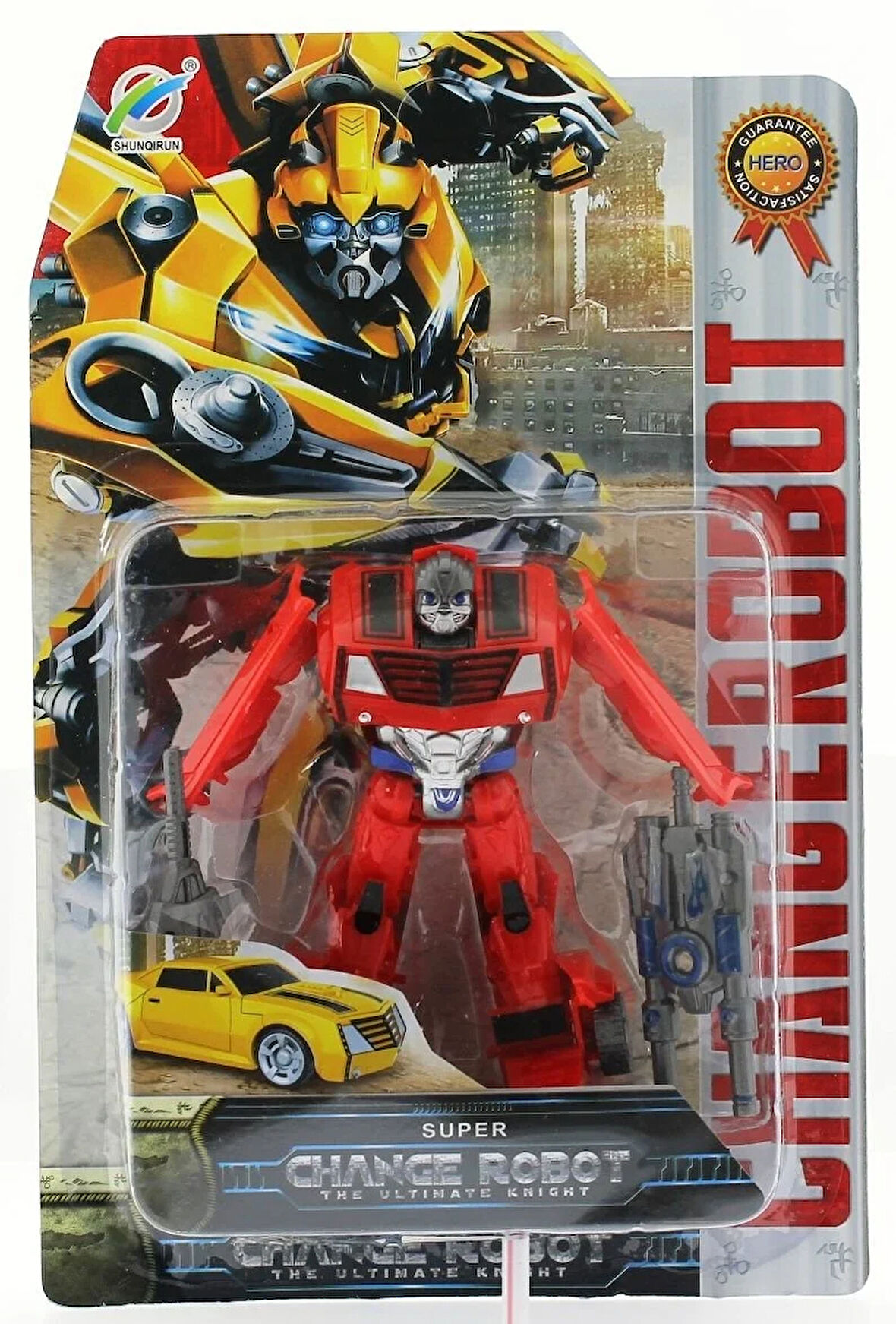 Kız Erkek Çocuk Oyuncak Araca Dönüşen Kırmızı Süper Robot Kız Erkek Çocuk Oyuncak Eğitici Eğlenceli