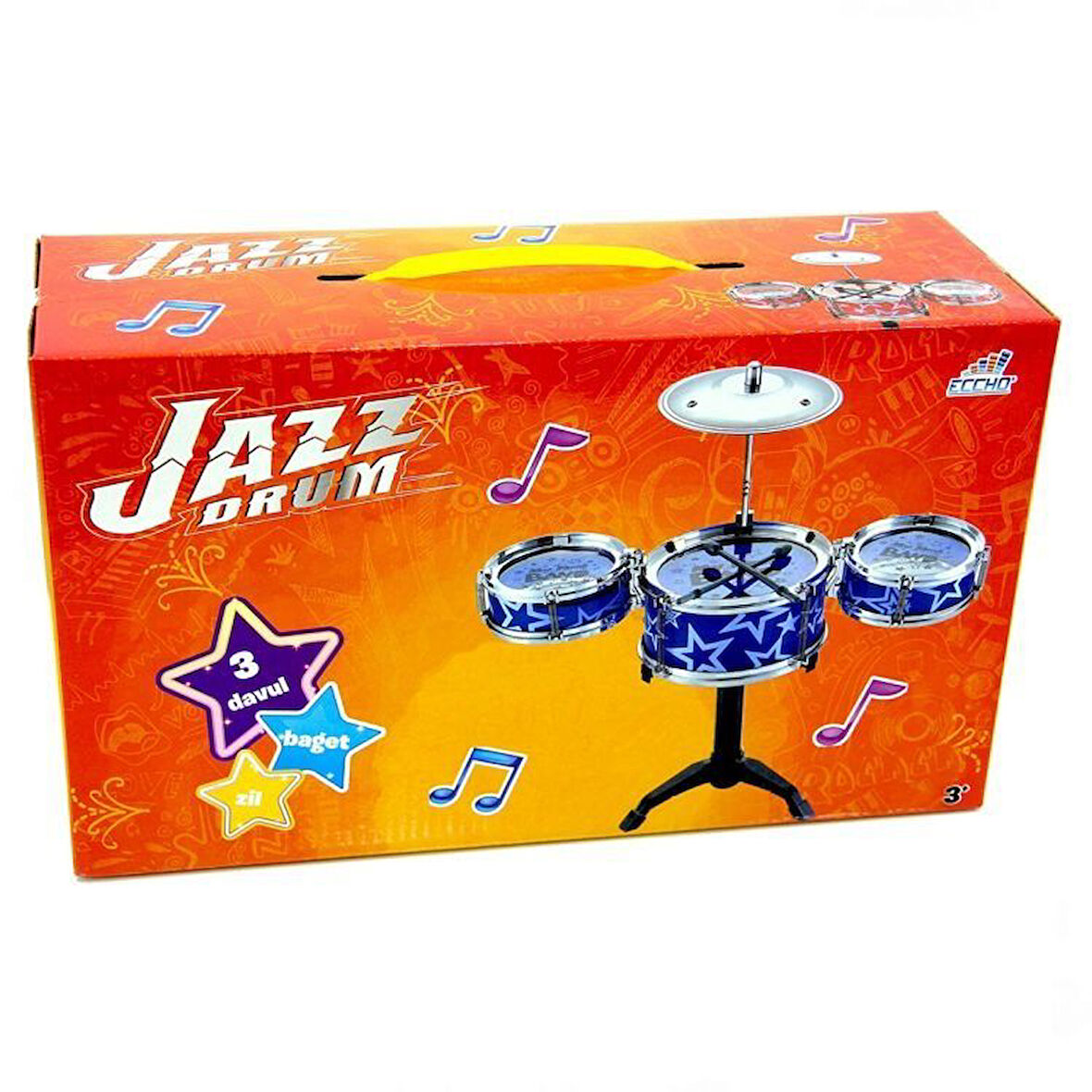 Kız Erkek Çocuk Oyuncak Sunman Jazz Drum Mini Bateri Seti - S00041008 Kız Erkek Çocuk Oyuncak Eğitic