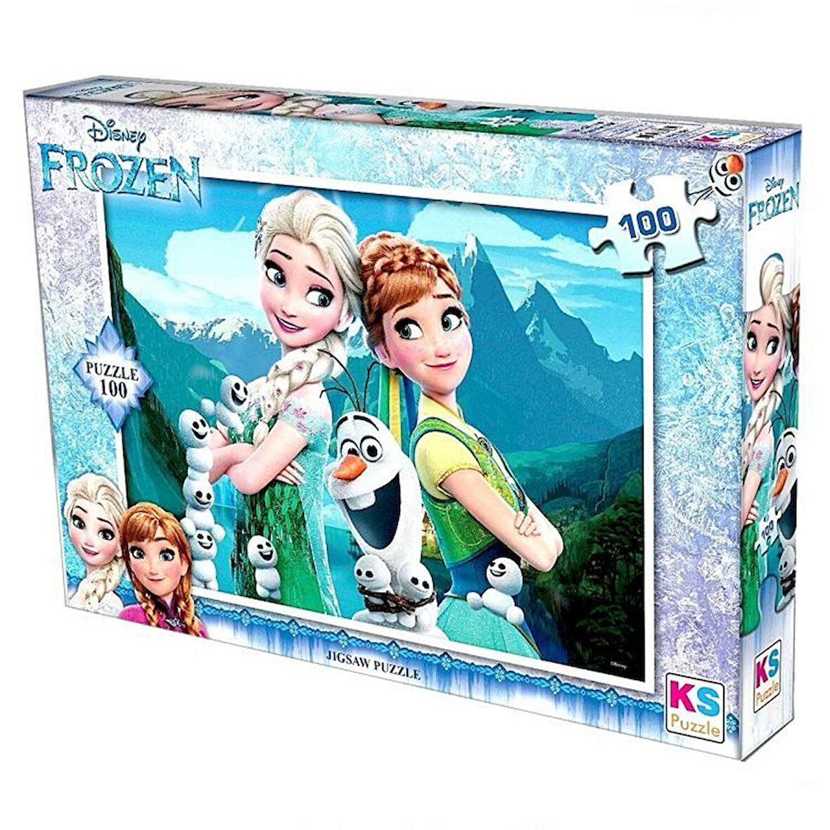 Kız Erkek Çocuk Oyuncak 100 Parça Frozen Yapboz Kız Erkek Çocuk Oyuncak Eğitici Eğlenceli Oyuncak