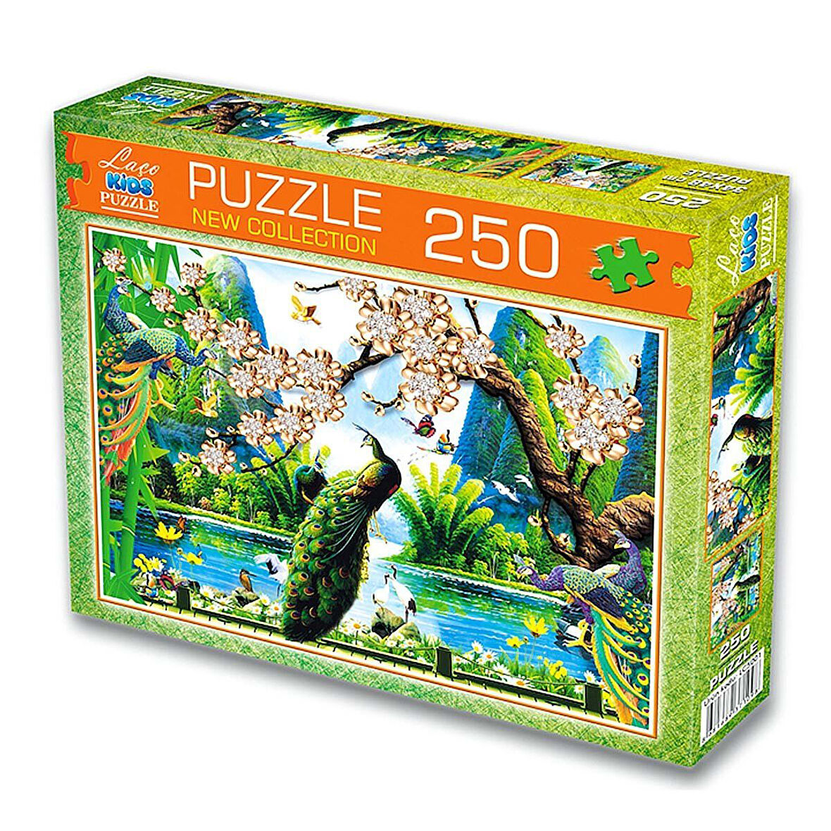 Kız Erkek Çocuk Oyuncak 250 Parça Tavus Kuşu Puzzle - LC7191 Kız Erkek Çocuk Oyuncak Eğitici Eğlence