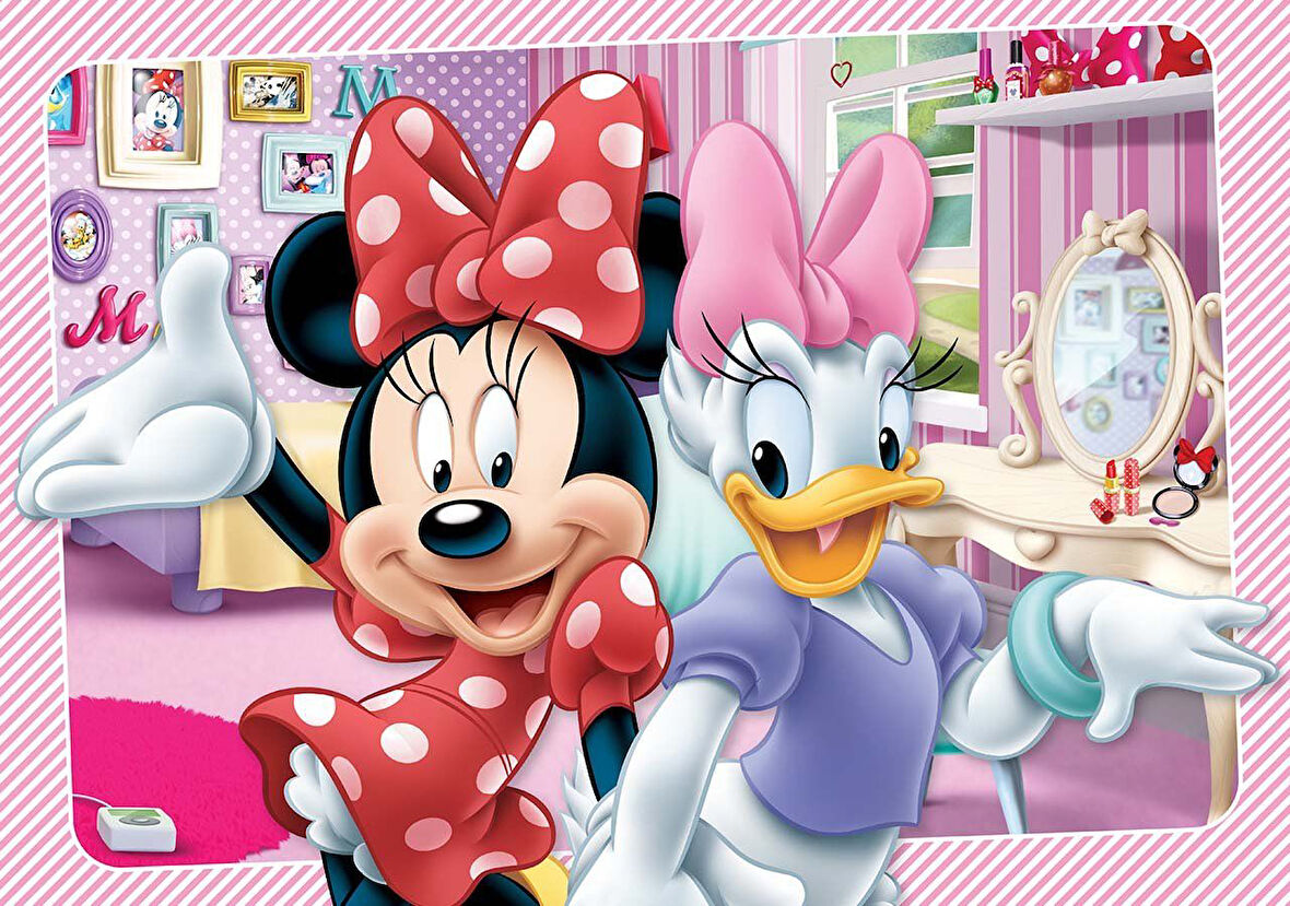 Kız Erkek Çocuk Oyuncak KS Minnie Puzzle 200 Parça Kız Erkek Çocuk Oyuncak Eğitici Eğlenceli Oyuncak