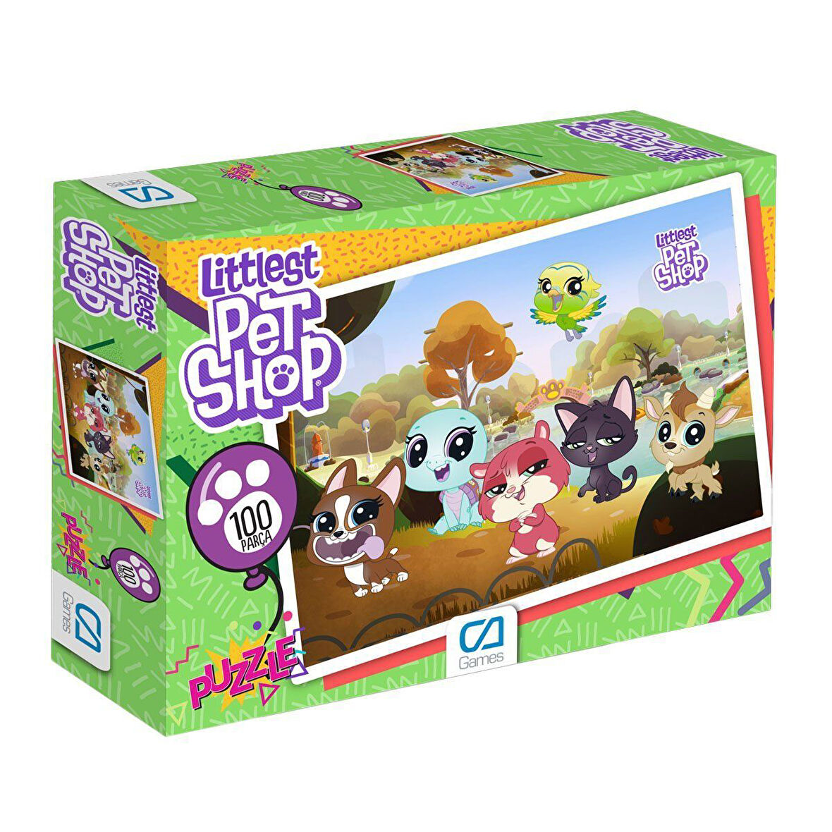 Kız Erkek Çocuk Oyuncak 5011 CA100-5011 Litlest Petshop 100 Parça Puzzle -CA Puzzle Kız Erkek Çocuk