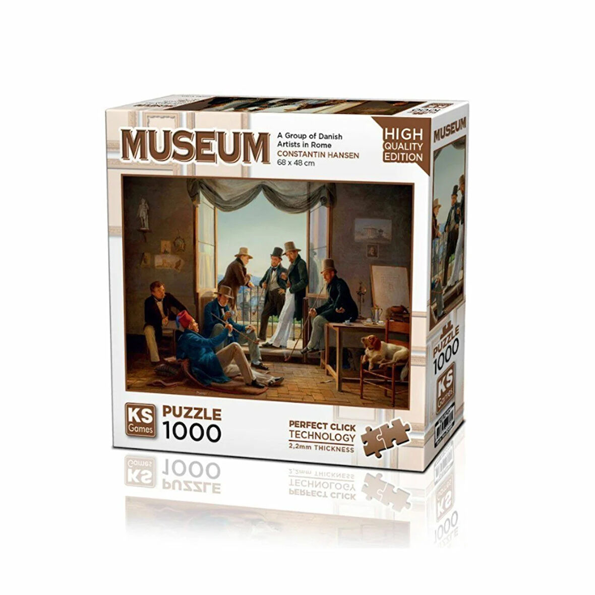 Kız Erkek Çocuk Oyuncak 20660 A Group Of Danish Artist in Rome 1000 Parça Puzzle -KSPuzzle Kız Erkek