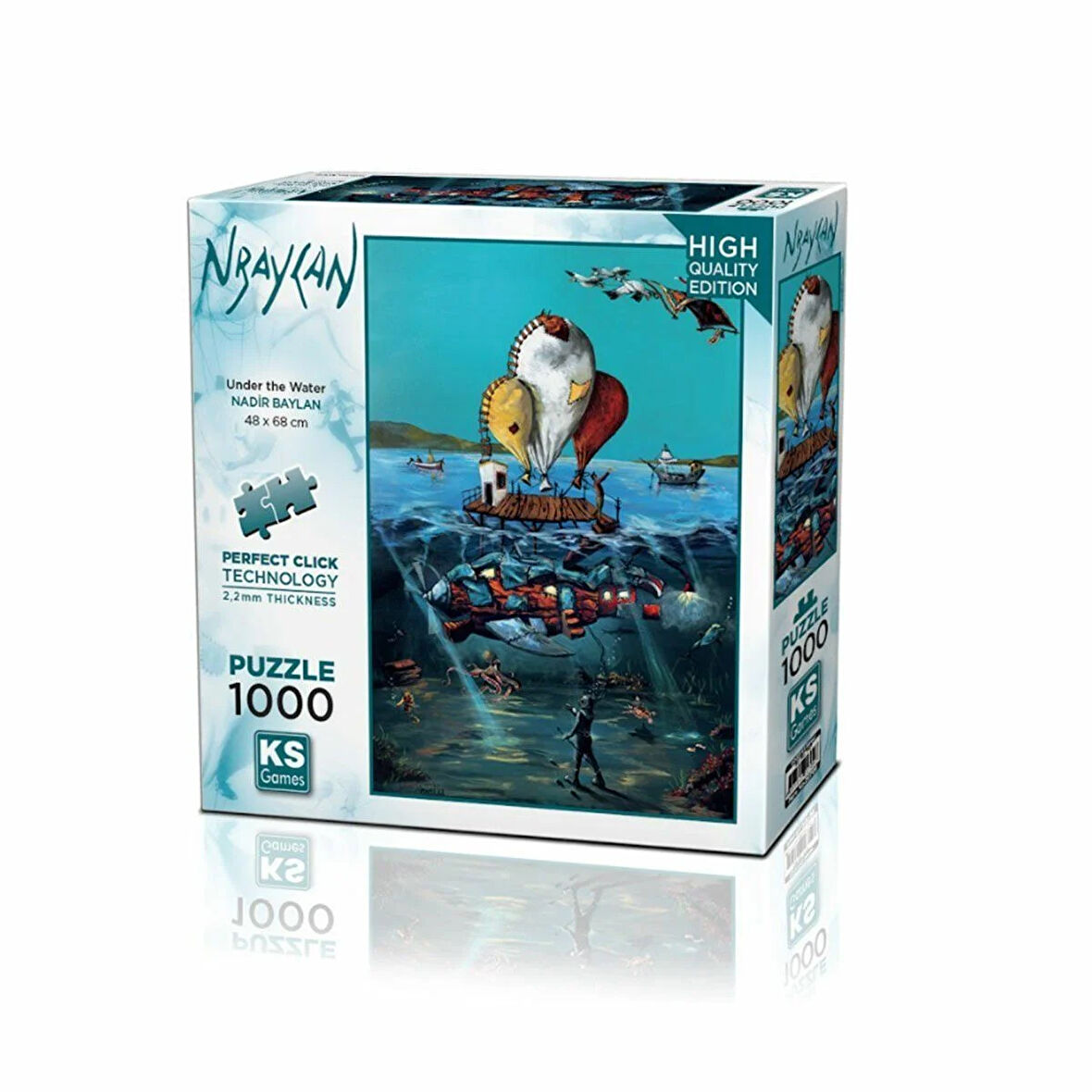 Kız Erkek Çocuk Oyuncak 20709 Under The Water 1000 Parça Puzzle -KS Puzzle Kız Erkek Çocuk Oyuncak E