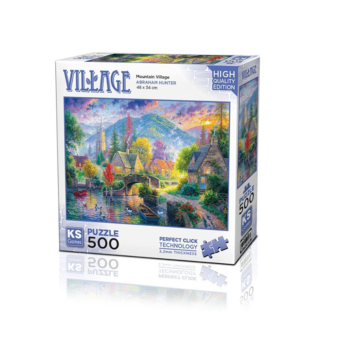 Kız Erkek Çocuk Oyuncak 20046 Mountain Village 500 Parça Puzzle -KS Kız Erkek Çocuk Oyuncak Eğitici