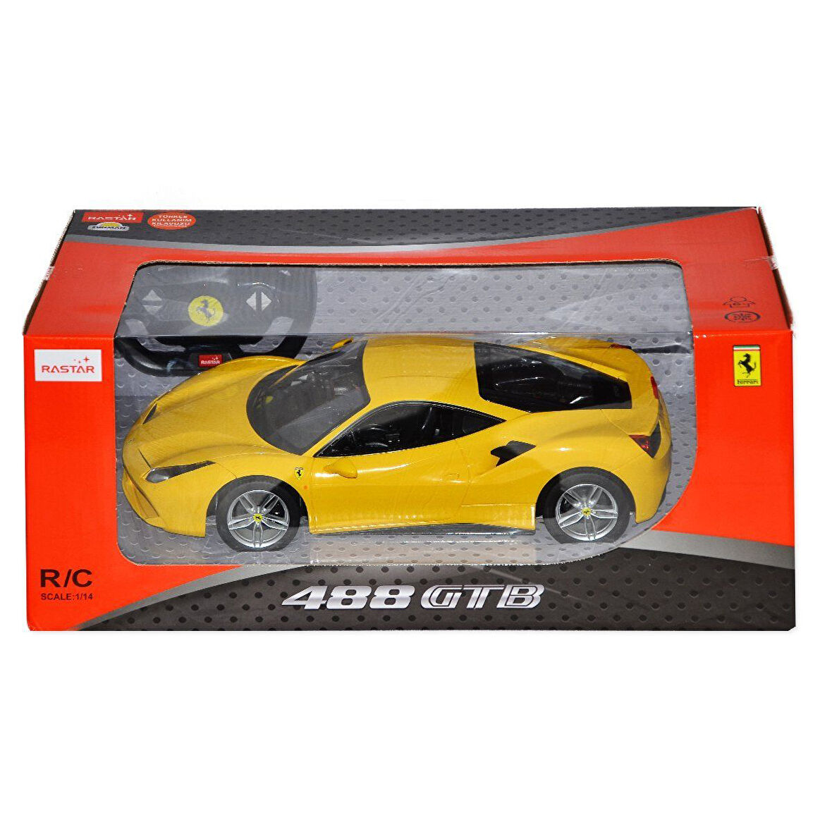 Kız Erkek Çocuk Oyuncak 75600 1:14 Ferrari 488 GTB Uzaktan Kumandalı Işıklı Araba Kız Erkek Çocuk Oy