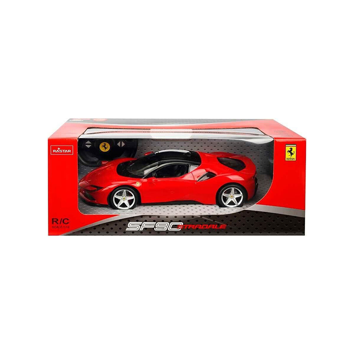 Kız Erkek Çocuk Oyuncak 97300 1:14 Ferrari SF90 Stradale Işıklı Uzaktan Kumandalı Araba 34cm Kız Erk