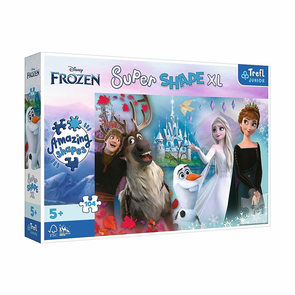 Kız Erkek Çocuk Oyuncak PUZZLE-50017 Frozen 104 Parça XL Çocuk Puzzle Kız Erkek Çocuk Oyuncak Eğitic
