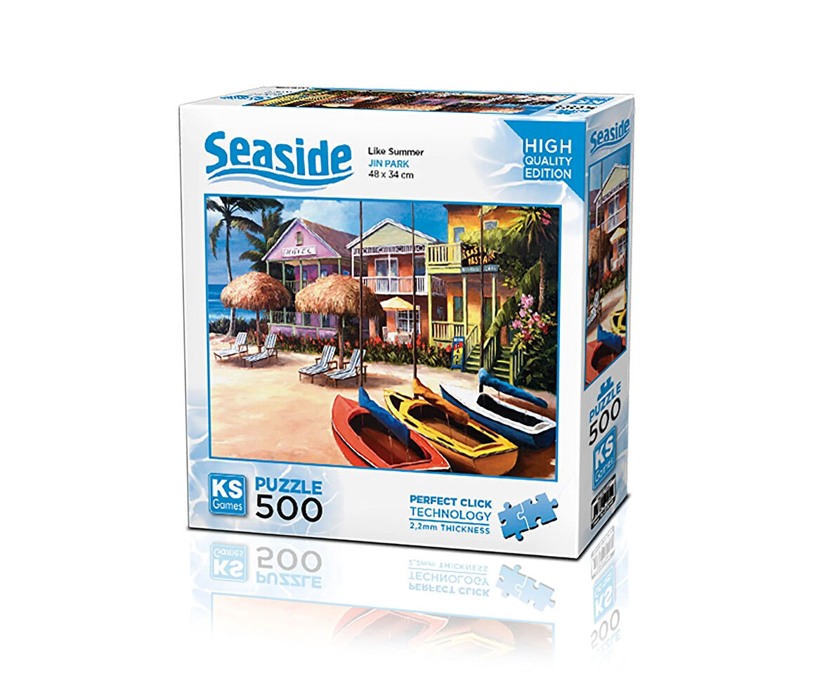 Kız Erkek Çocuk Oyuncak KS Puzzle 500 Parça Seaside Like Summer Kız Erkek Çocuk Oyuncak Eğitici Eğle