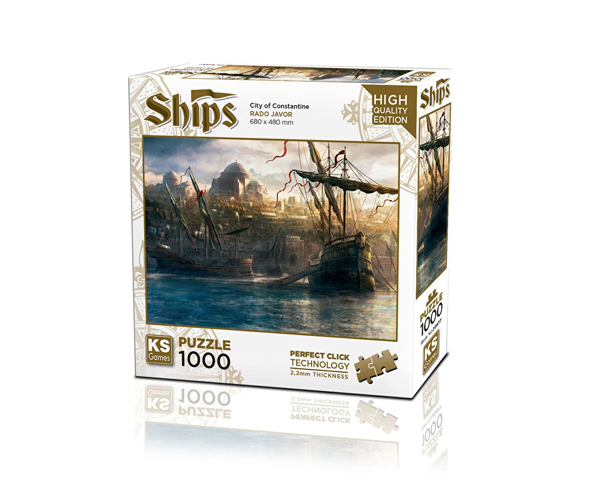 Kız Erkek Çocuk Oyuncak KS Puzzle 1000 Parça Ships Once Upon a Time in İstanbul Kız Erkek Çocuk Oyun