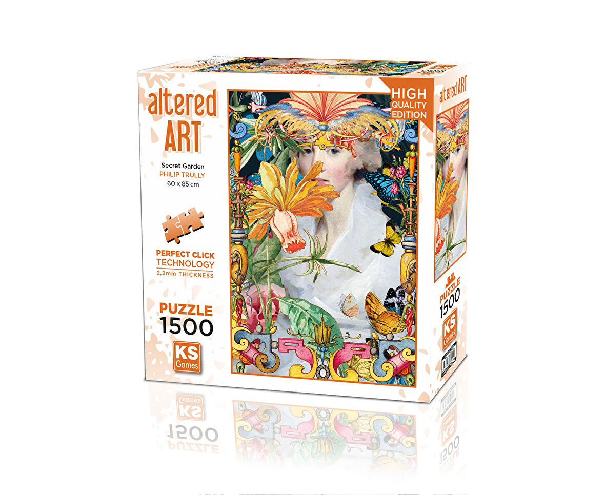 Kız Erkek Çocuk Oyuncak KS Puzzle 1500 Parça Altered Art Secret Garden Kız Erkek Çocuk Oyuncak Eğiti