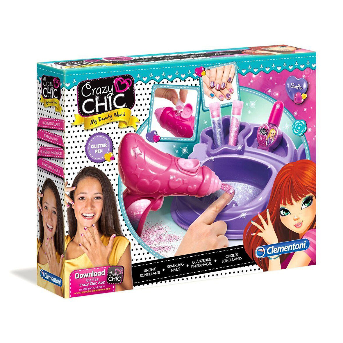 Kız Erkek Çocuk Oyuncak 15179 Işıltılı Tırnaklar - Crazy Chic Kız Erkek Çocuk Oyuncak Eğitici Eğlenc