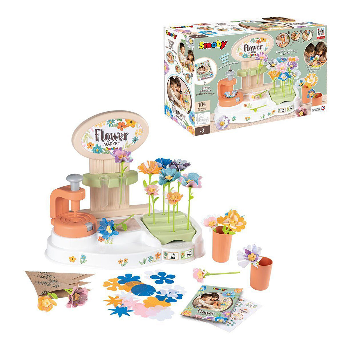 Kız Erkek Çocuk Oyuncak 7600350407 Flower Market Kız Erkek Çocuk Oyuncak Eğitici Eğlenceli Oyuncak