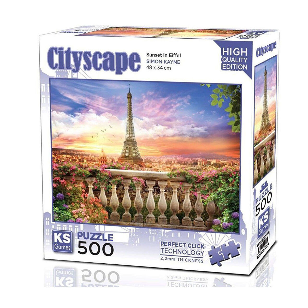 Kız Erkek Çocuk Oyuncak 20066 Sunset In Eiffel 500 Parça Puzzle Kız Erkek Çocuk Oyuncak Eğitici Eğle