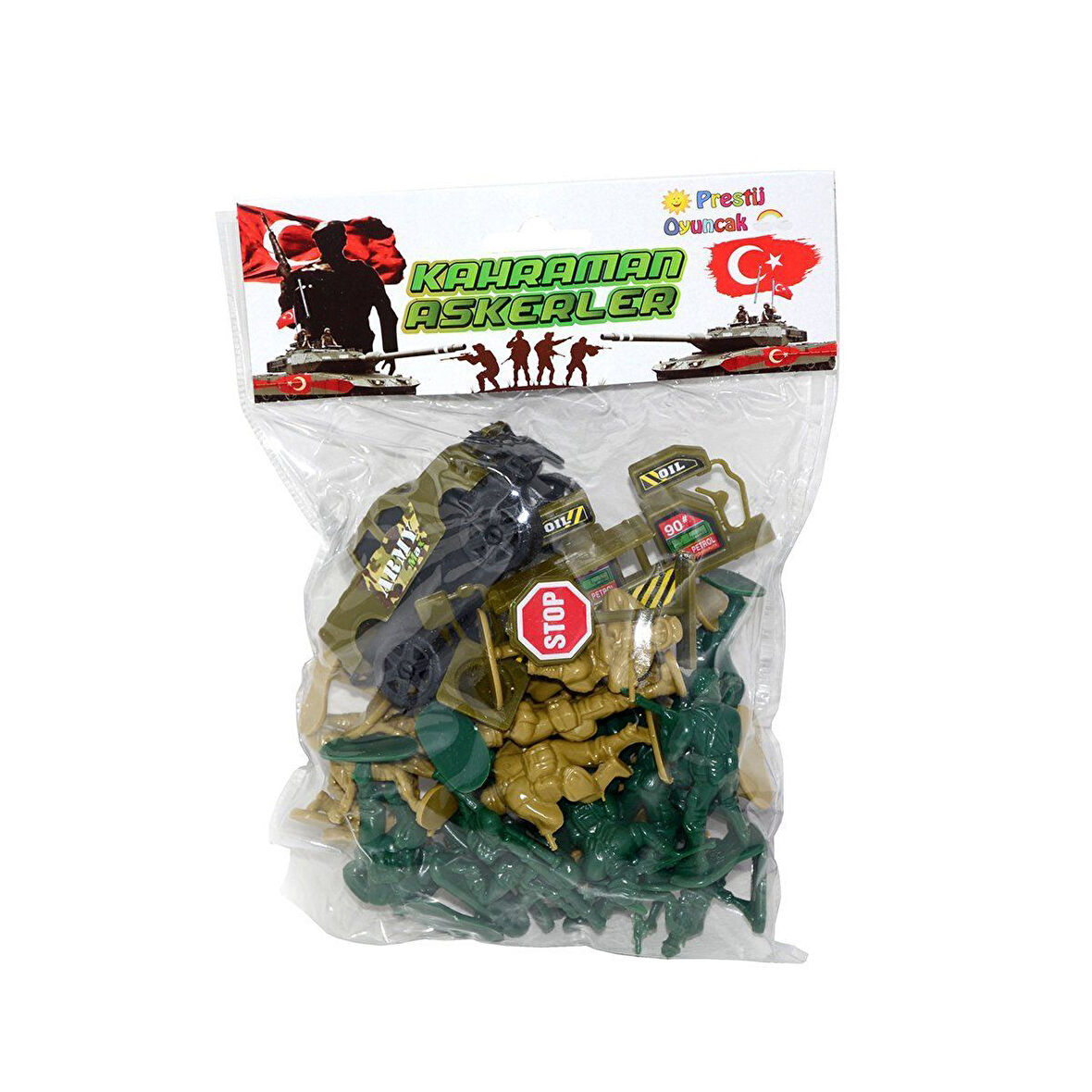 Kız Erkek Çocuk Oyuncak PR-08 BÜYÜK ARABALI ASKER SETİ Kız Erkek Çocuk Oyuncak Eğitici Eğlenceli Oyu