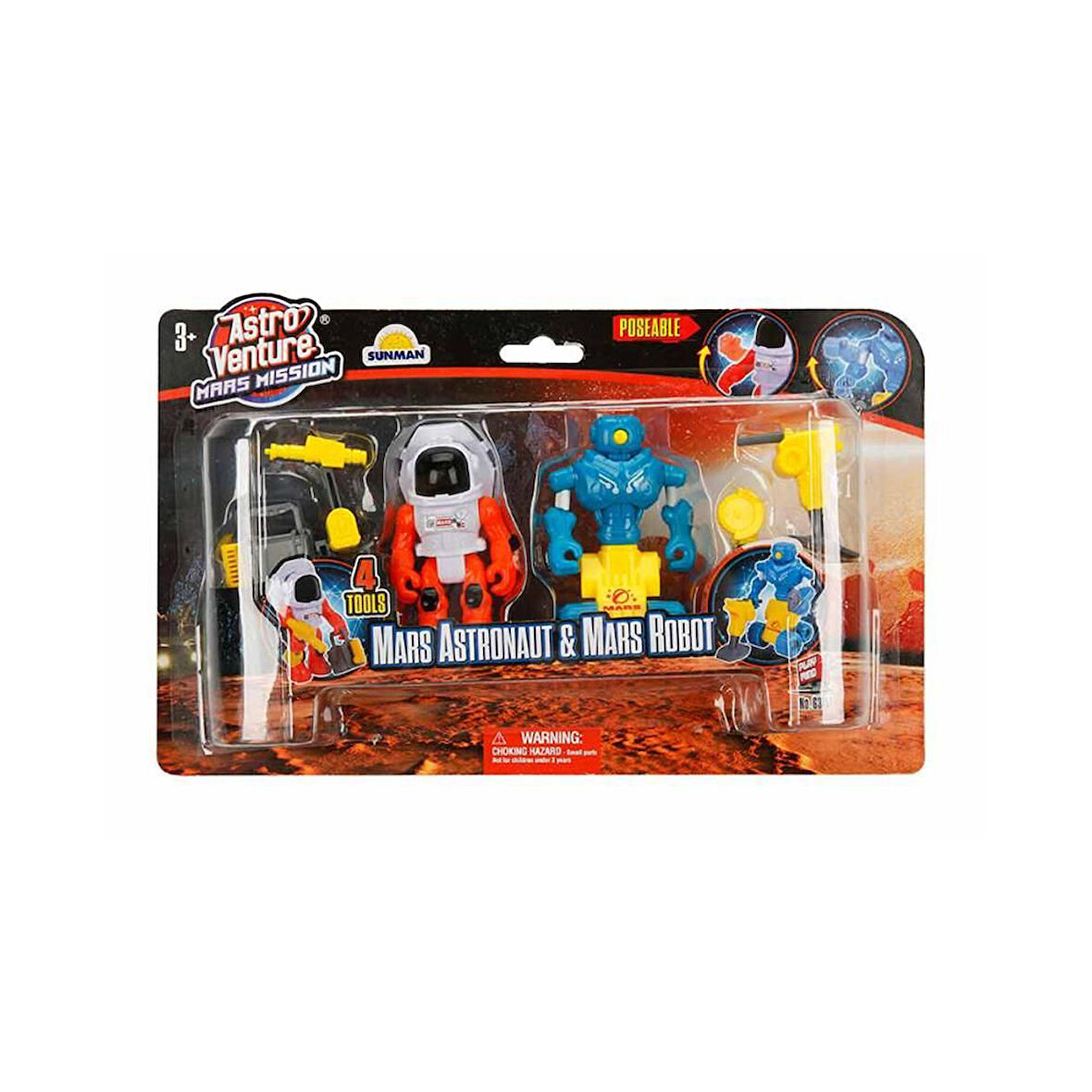 Kız Erkek Çocuk Oyuncak Astro Venture Mars Mission: Mars Astronaut & Mars Robot Oyun Seti Kız Erkek