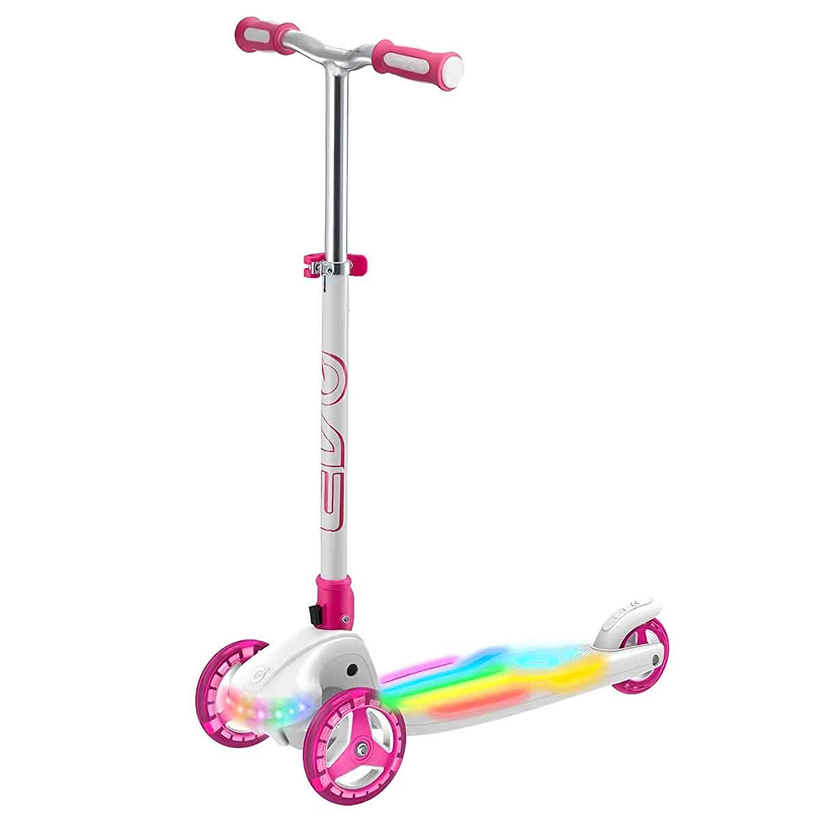 Kız Erkek Çocuk Oyuncak Evo 3 Tekerlekli Colour Burst Işıklı Beyaz Scooter Kız Erkek Çocuk Oyuncak E