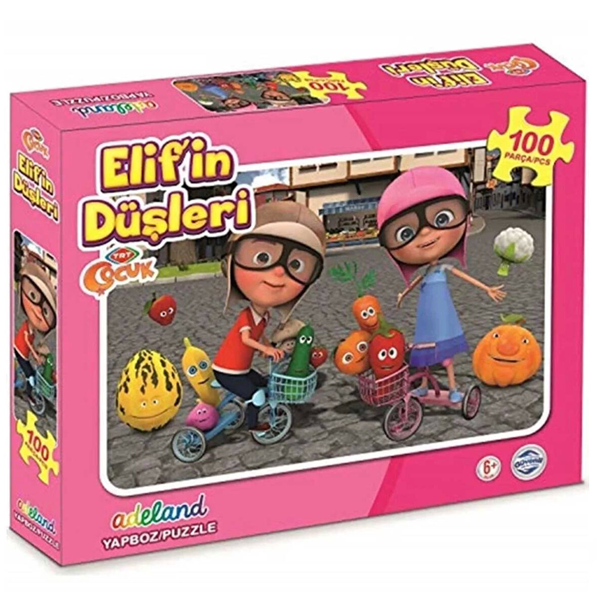 Kız Erkek Çocuk Oyuncak KS Elif'in Düşleri 100 Parça Puzzle Kız Erkek Çocuk Oyuncak Eğitici Eğlencel