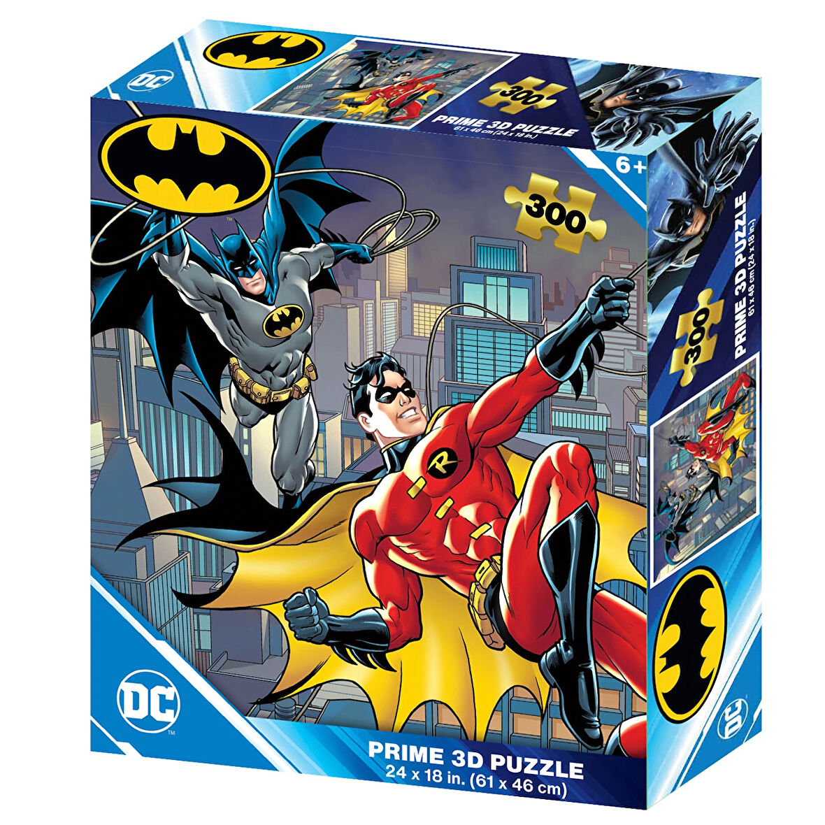 Kız Erkek Çocuk Oyuncak Prime 3D - Batman ve Robin 300 Parça Yetişkin Puzzle 32710 Kız Erkek Çocuk O