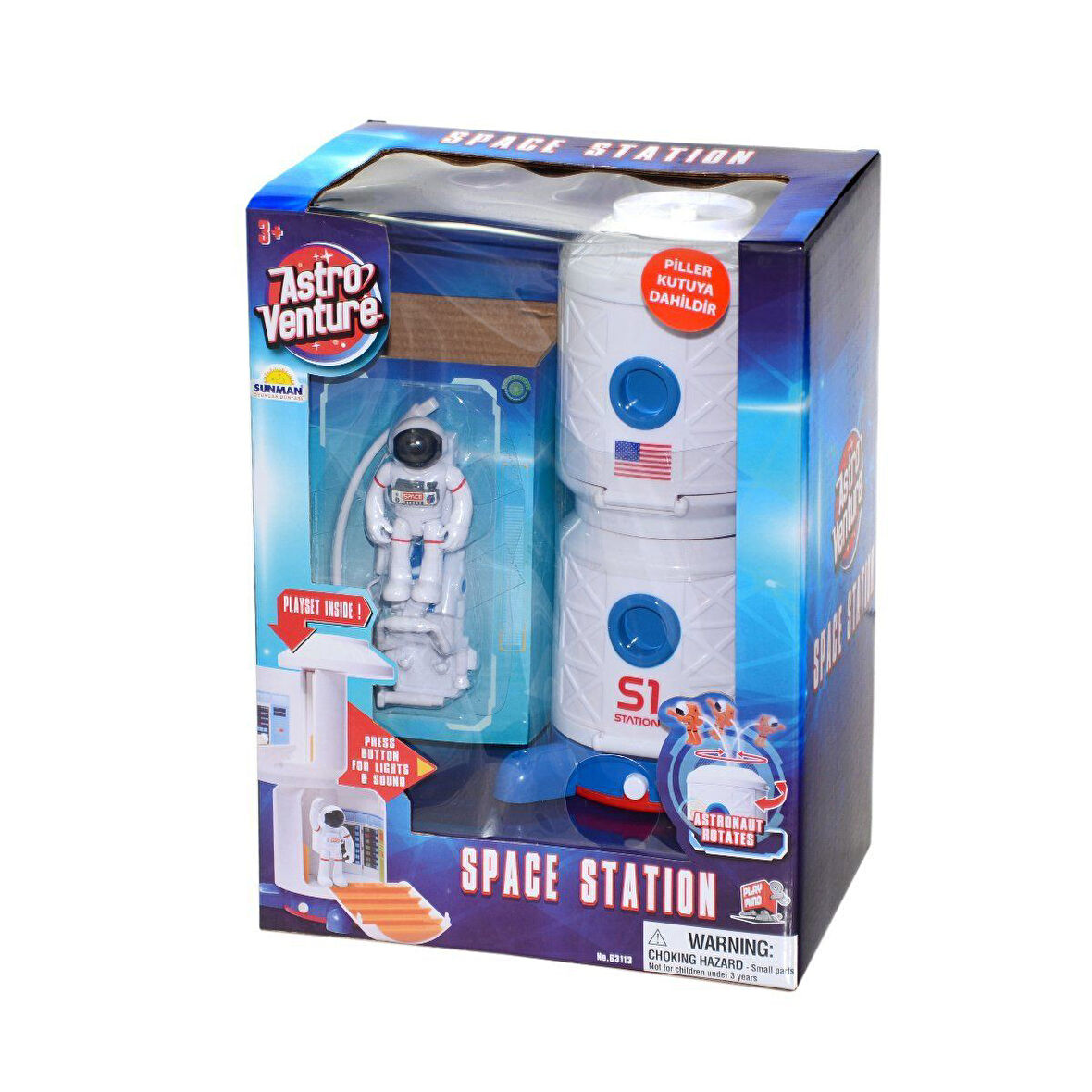 Kız Erkek Çocuk Oyuncak 63113 Astro Venture Sesli Ve Işıklı Uzay İstasyonu Kız Erkek Çocuk Oyuncak E
