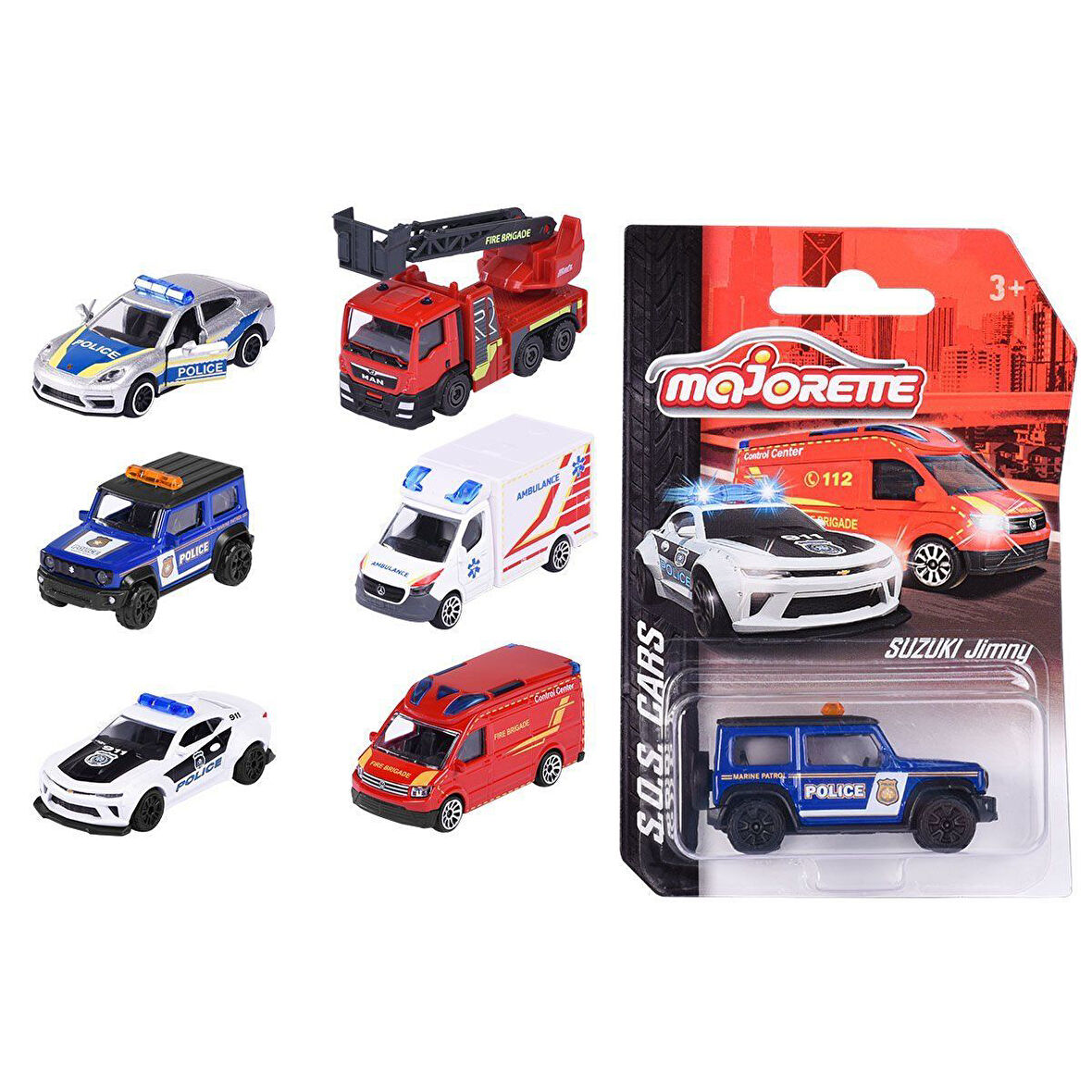 Kız Erkek Çocuk Oyuncak 212057181038 Uluslararası Acil Servis Araçları - 1adet stokta olan gönderili