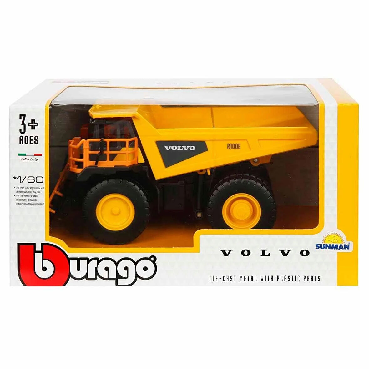 Kız Erkek Çocuk Oyuncak 32089 1:60 Volvo R100E Rigid Hauler Model Araba Kız Erkek Çocuk Oyuncak Eğit