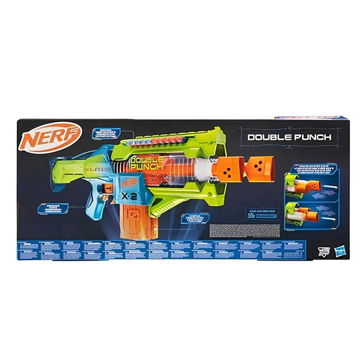 Kız Erkek Çocuk Oyuncak Nerf Double Punch - INT-F6363 - NERF ELITE 2.0 DOUBLE PUNCH Kız Erkek Çocuk