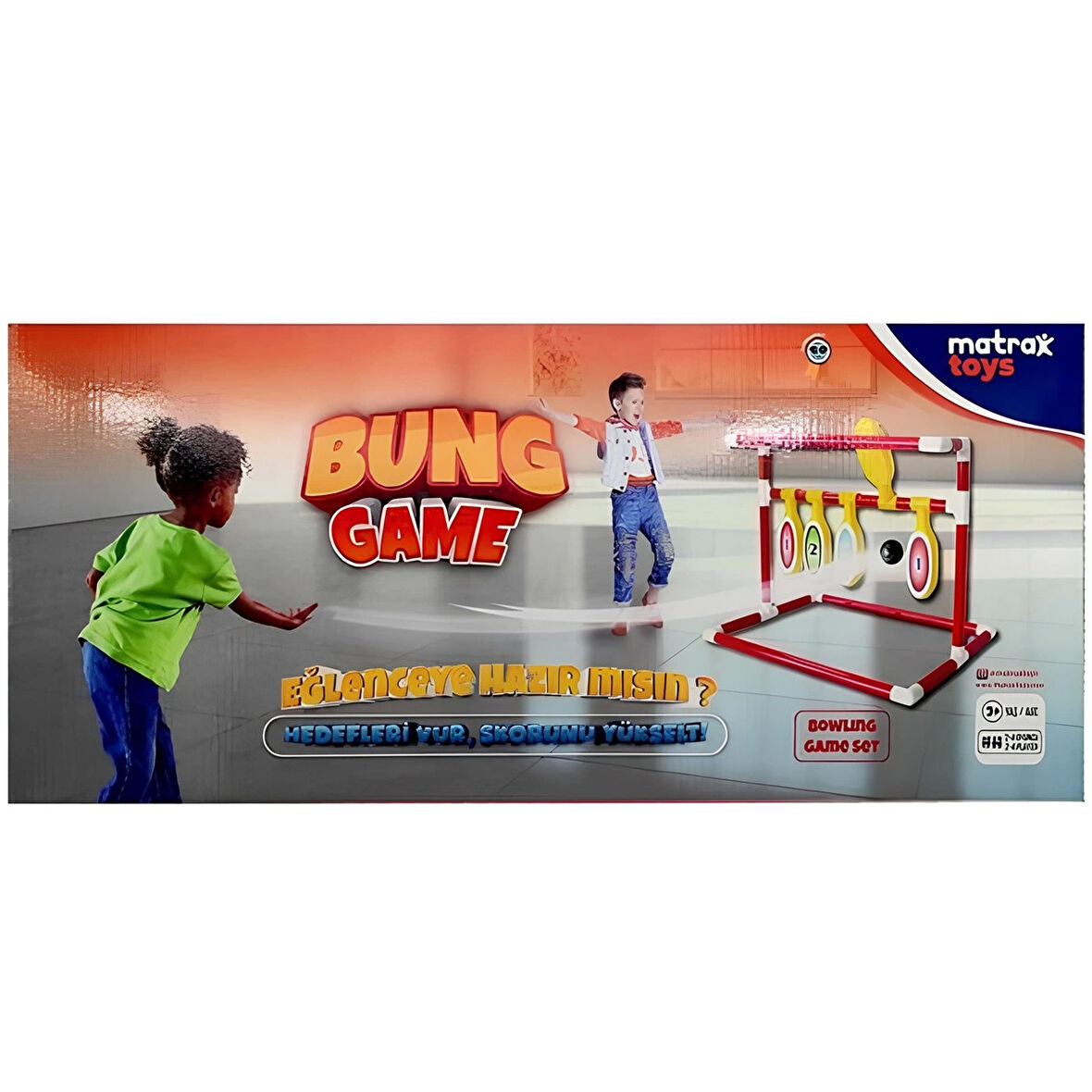 Kız Erkek Çocuk Oyuncak Bung Game Bowling Oyun Seti Kız Erkek Çocuk Oyuncak Eğitici Eğlenceli Oyunca