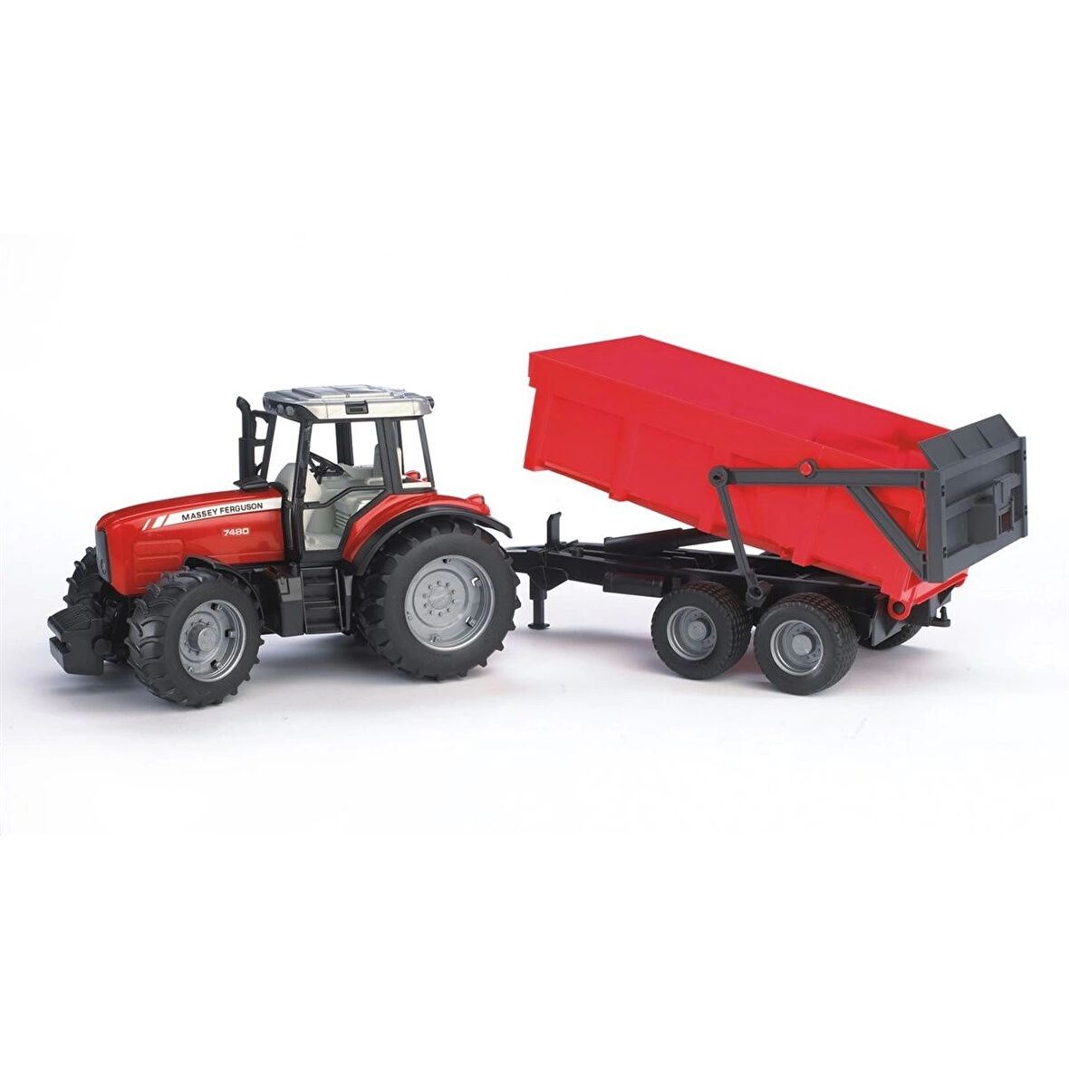 Kız Erkek Çocuk Oyuncak Massey Ferguson 7480 Traktör Ve Römork Kız Erkek Çocuk Oyuncak Eğitici Eğlen
