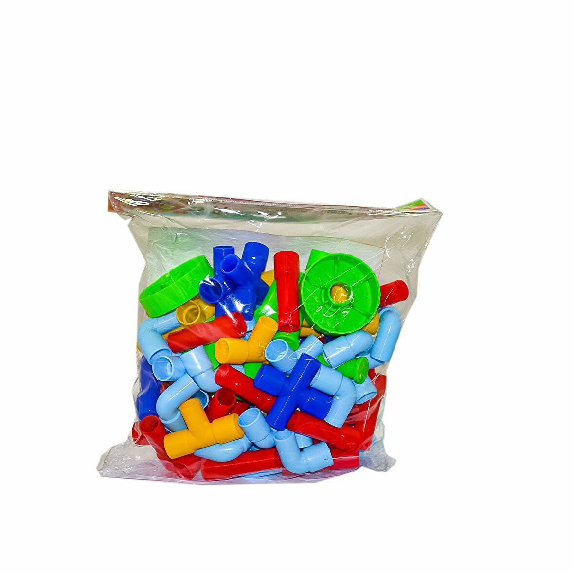 Kız Erkek Çocuk Oyuncak HC1025 POŞETTE Boru Blok Seti 72 PARÇA Kız Erkek Çocuk Oyuncak Eğitici Eğlen