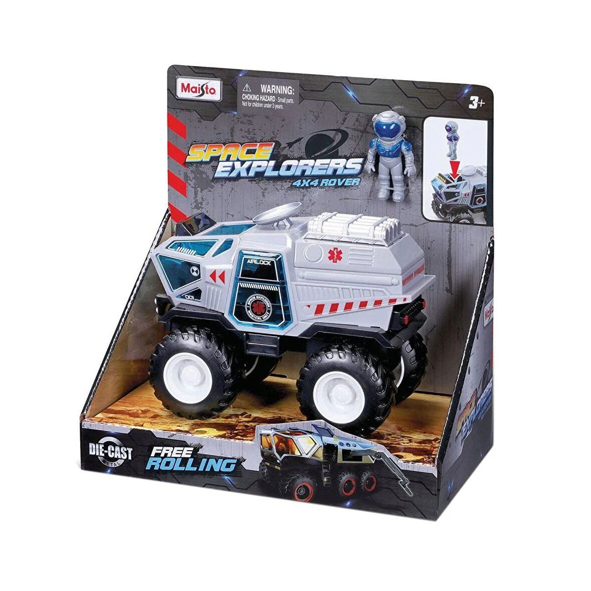 Kız Erkek Çocuk Oyuncak MAY 21251 Maisto Space Explorers 4x4 Rover Uzay Aracı ve Figür Kız Erkek Çoc
