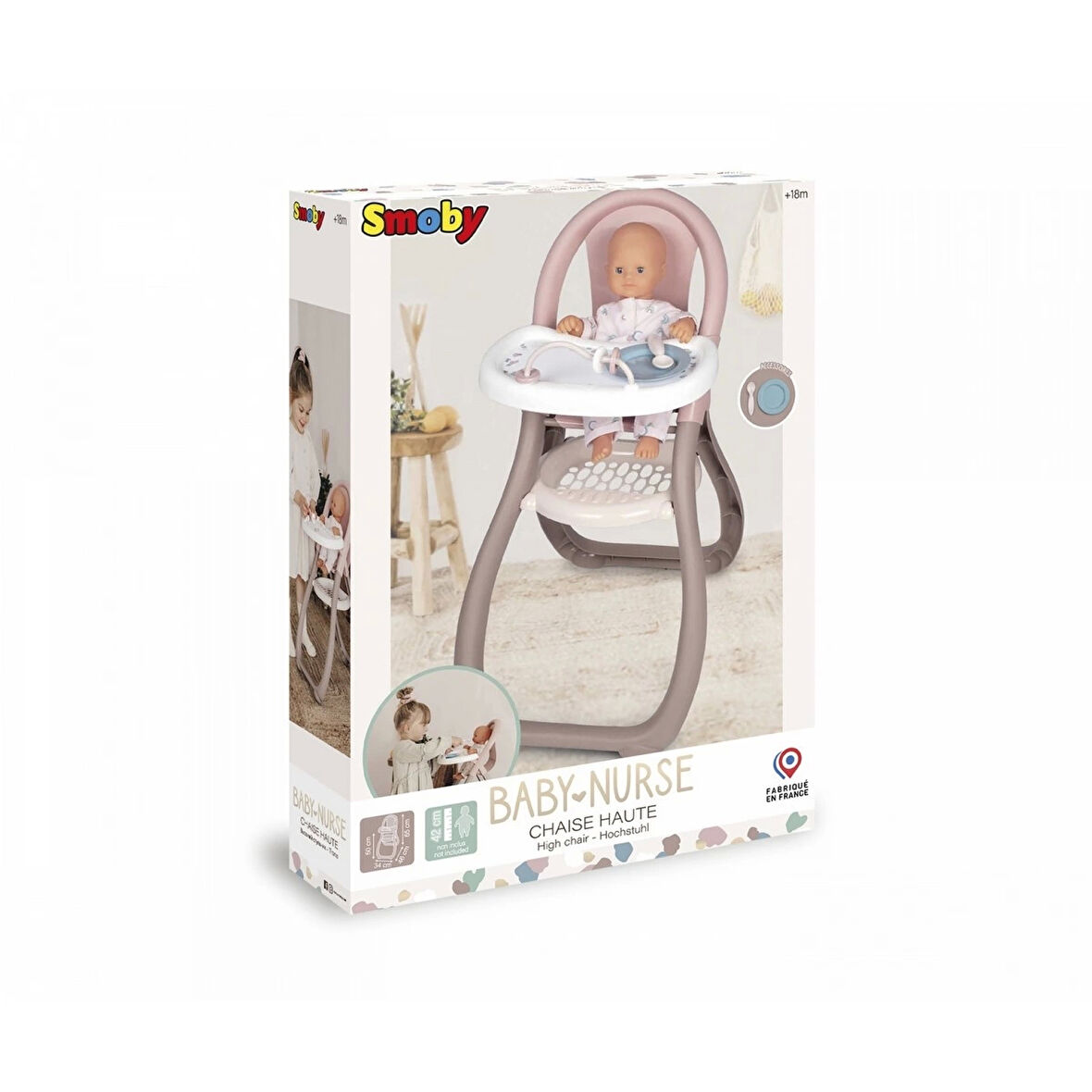 Kız Erkek Çocuk Oyuncak Smoby Bebek Sandalyesi Kız Erkek Çocuk Oyuncak Eğitici Eğlenceli Oyuncak