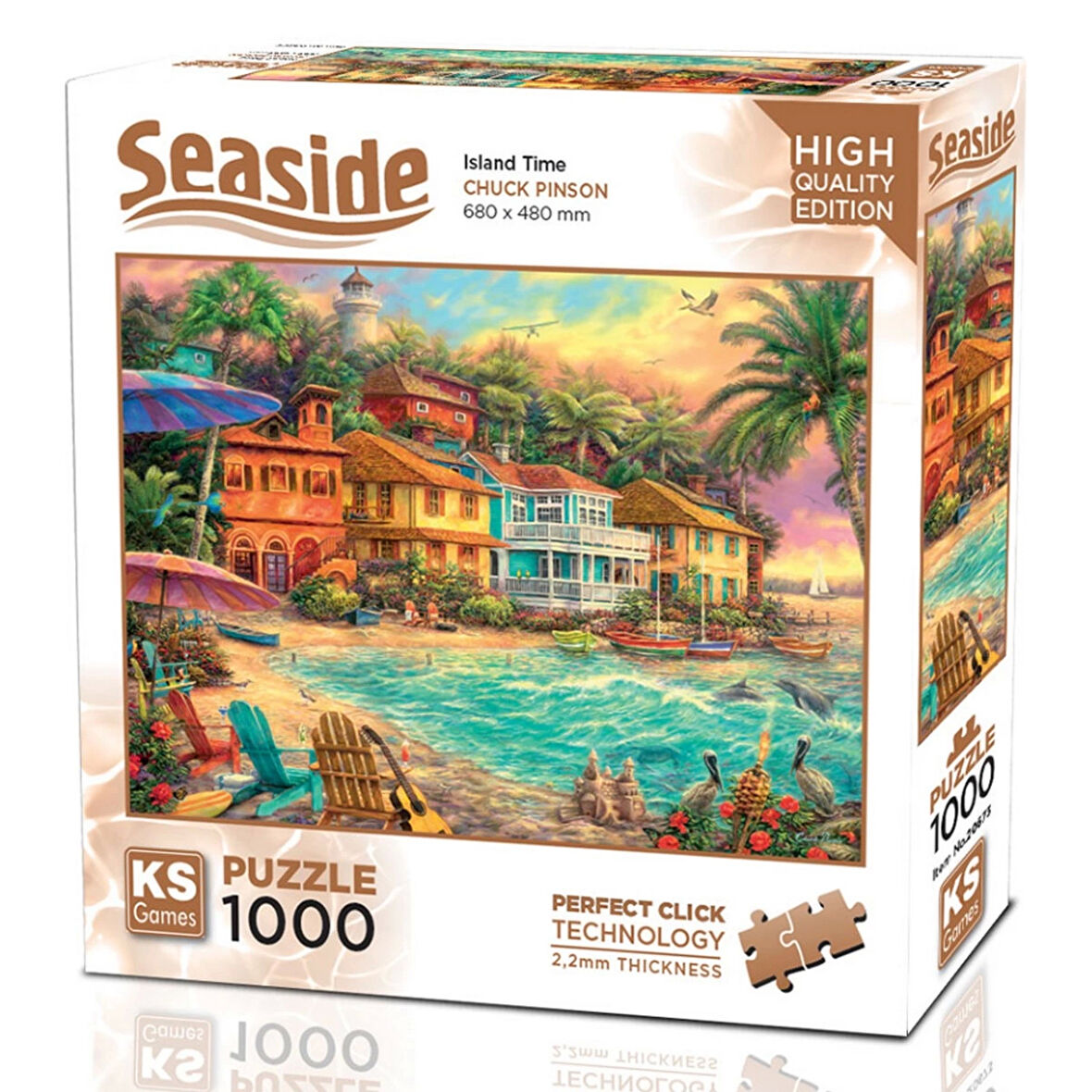 Kız Erkek Çocuk Oyuncak KS Games Island Time Puzzle 1000 Parça 20673 Kız Erkek Çocuk Oyuncak Eğitici