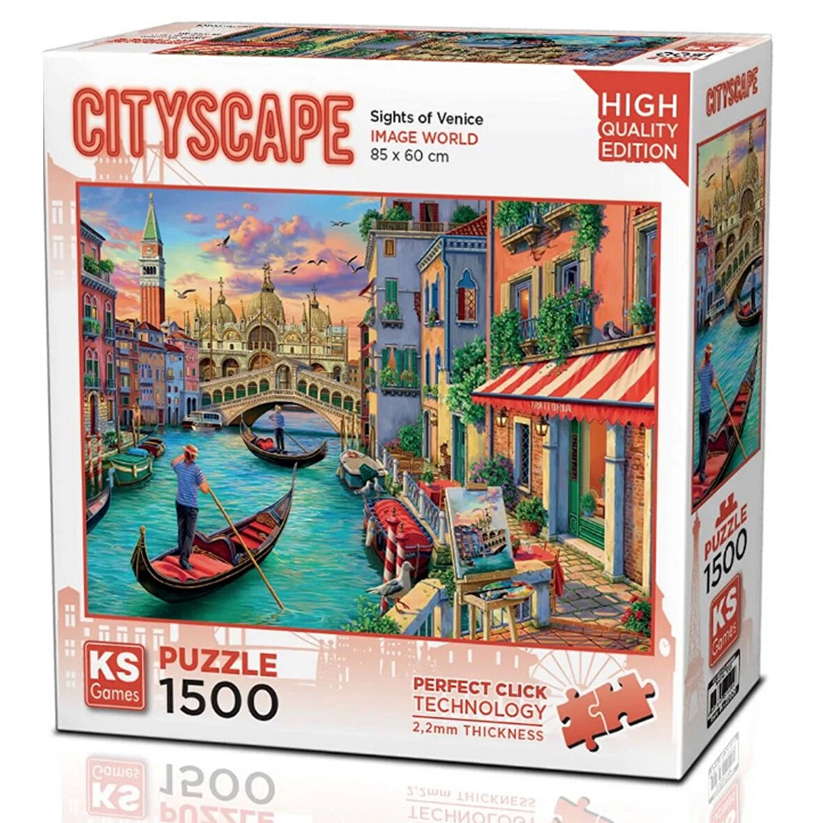 Kız Erkek Çocuk Oyuncak KS Games Sights of Venice Puzzle 1500 Parça 22029 Kız Erkek Çocuk Oyuncak Eğ