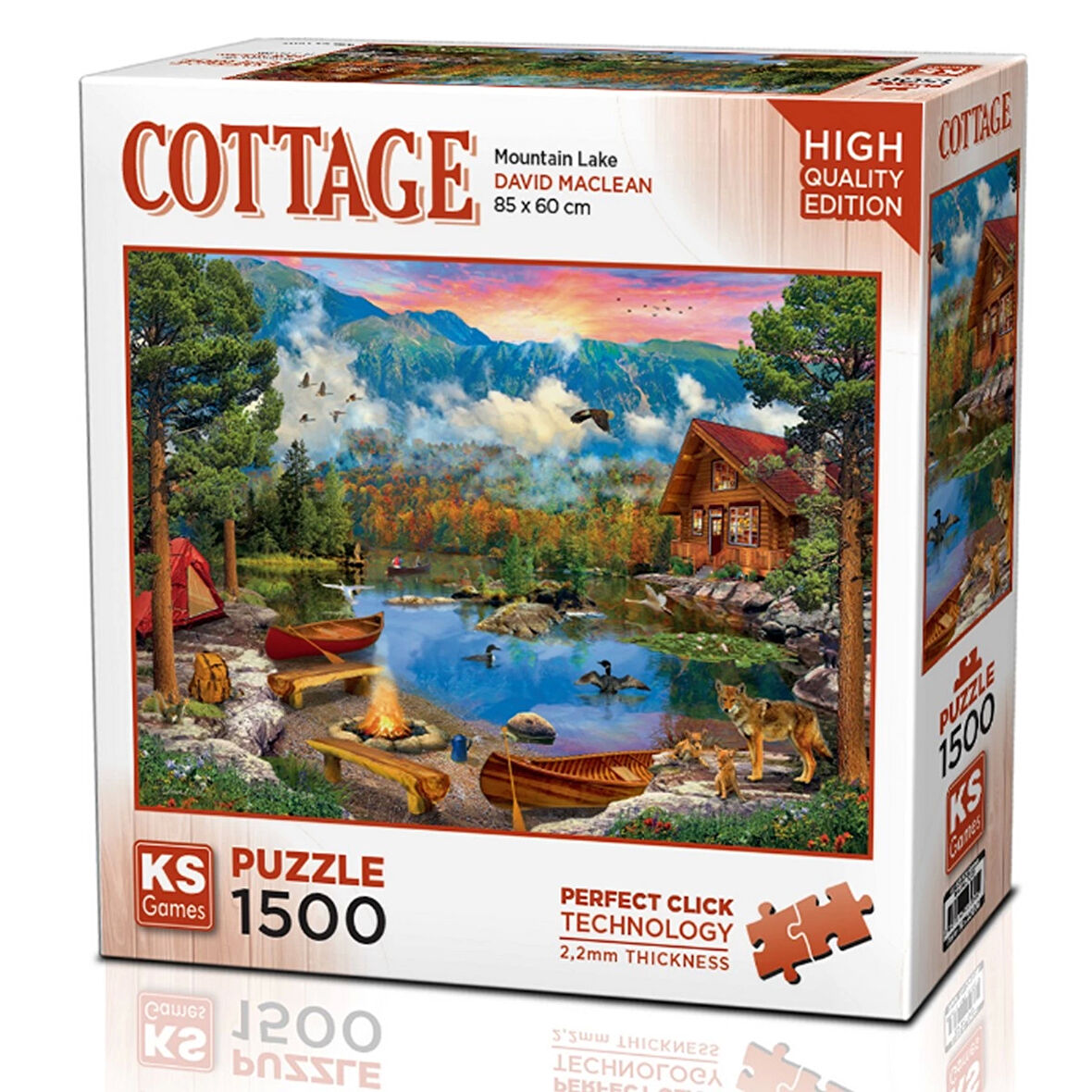 Kız Erkek Çocuk Oyuncak KS Games Mountain Lake Puzzle 1500 Parça 22036 Kız Erkek Çocuk Oyuncak Eğiti