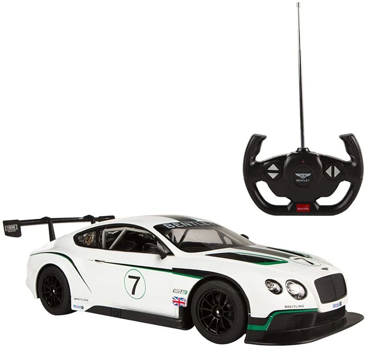 Kız Erkek Çocuk Oyuncak Rastar 1:14 Bentley Continental GT3 Uzaktan Kumandalı Araba Kız Erkek Çocuk