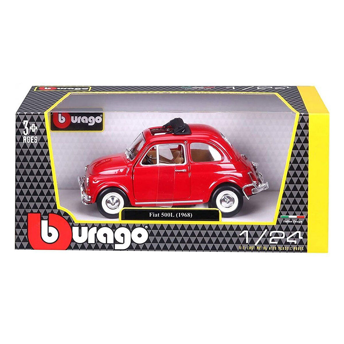 Kız Erkek Çocuk Oyuncak 22099 Burago Fiat 500L 168 Kırmızı 1:24 -Sunman Kız Erkek Çocuk Oyuncak Eğit