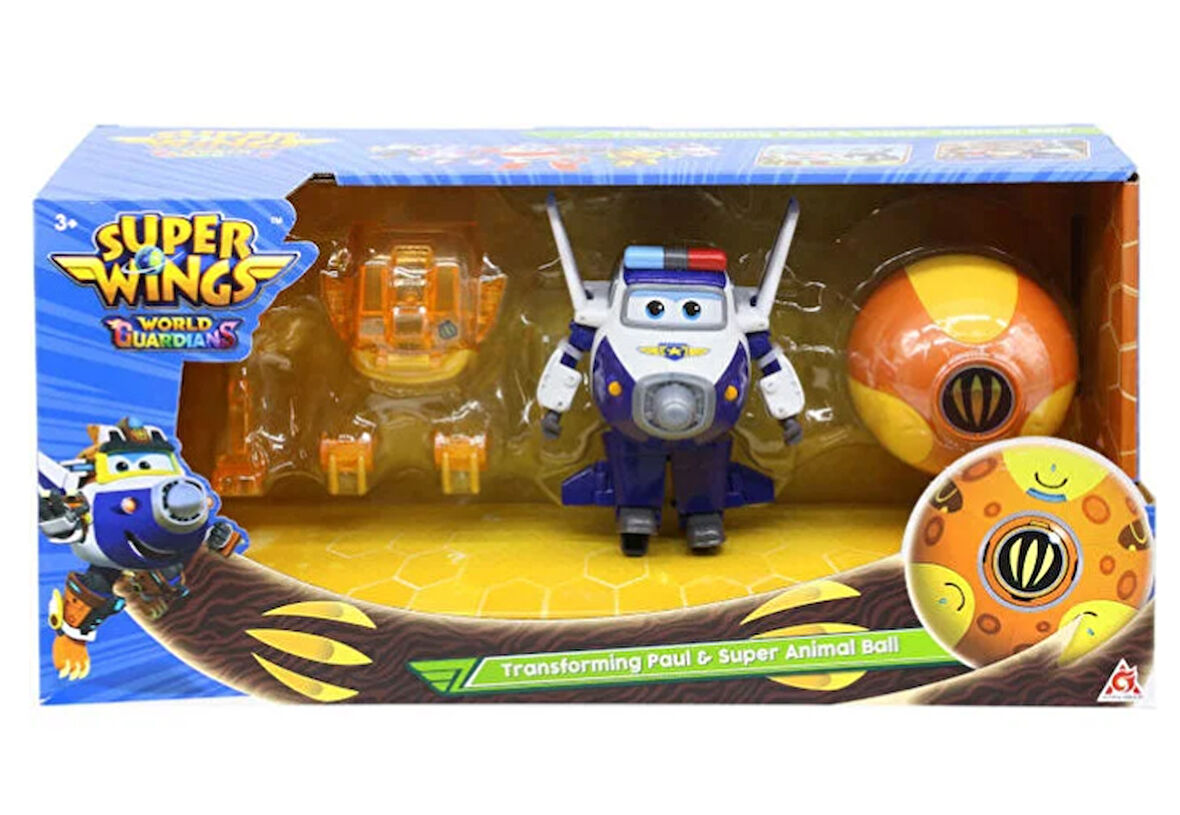 Kız Erkek Çocuk Oyuncak Harika Kanatlar Dönüşen Paul ve Super Animal Ball Kız Erkek Çocuk Oyuncak Eğ