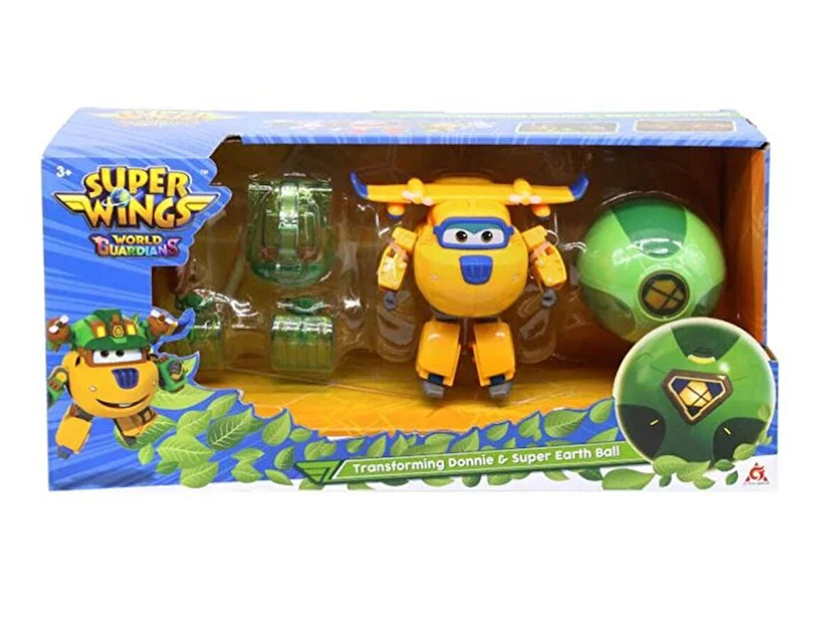 Kız Erkek Çocuk Oyuncak Harika Kanatlar Dönüşen Donnie ve Super Earth Ball Kız Erkek Çocuk Oyuncak E