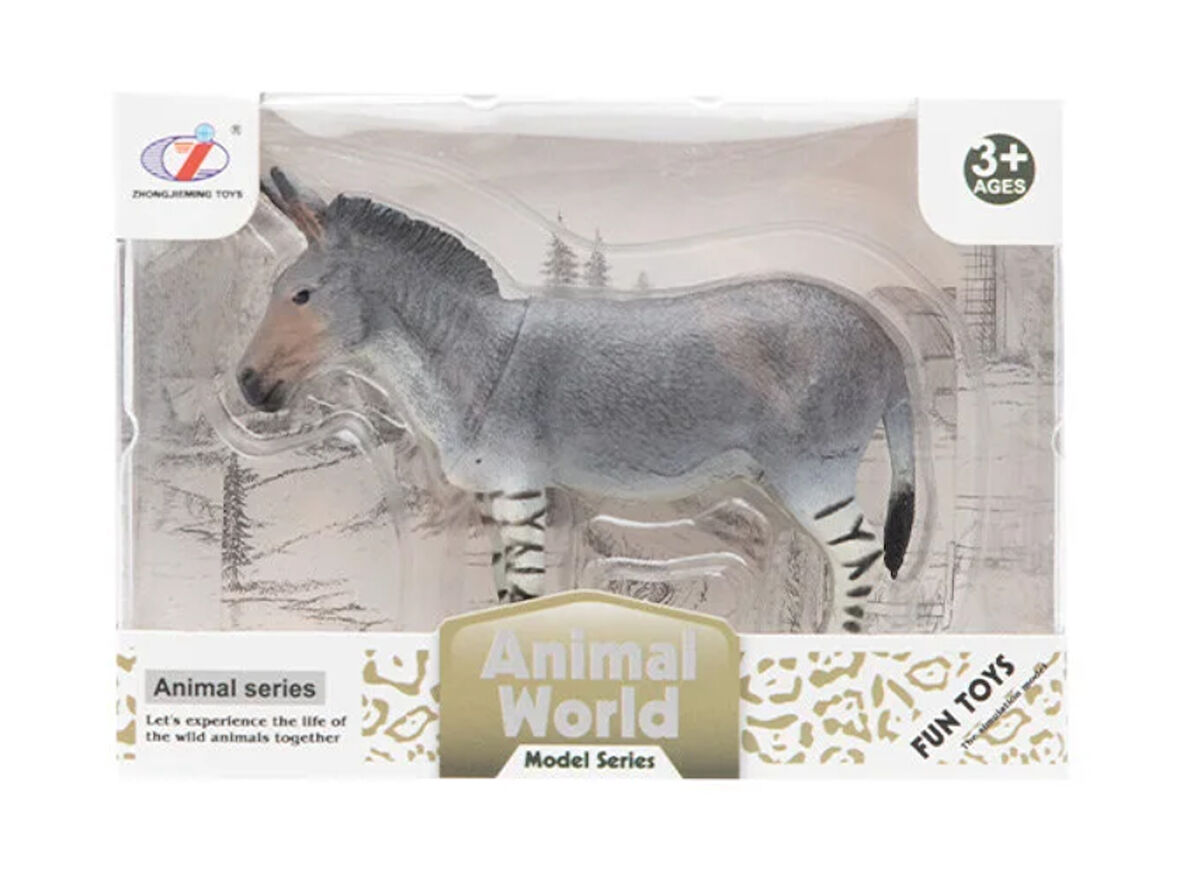 Kız Erkek Çocuk Oyuncak Kutulu Model Figür Hayvan Çizgili Eşek Kız Erkek Çocuk Oyuncak Eğitici Eğlen