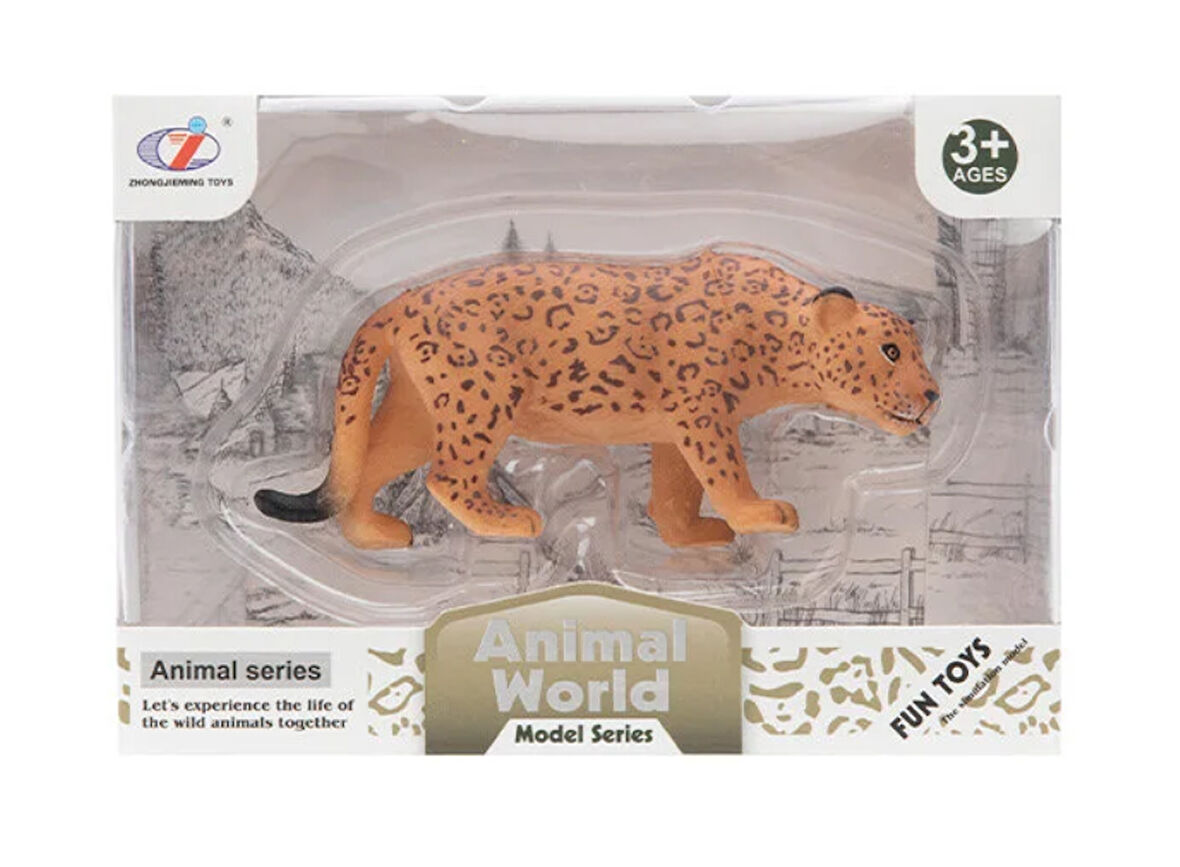 Kız Erkek Çocuk Oyuncak Kutulu Model Figür Hayvan Kurt Leopar Kız Erkek Çocuk Oyuncak Eğitici Eğlenc