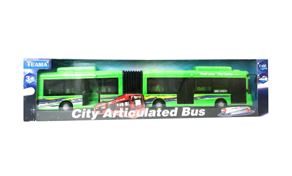 Kız Erkek Çocuk Oyuncak Kutulu Körüklü Yeşil Şehir Otobüsü Kız Erkek Çocuk Oyuncak Eğitici Eğlenceli