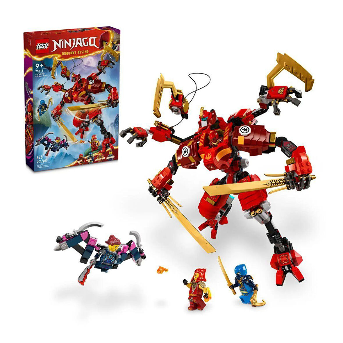 Kız Erkek Çocuk Oyuncak 71812 Ninjago Kai\'nin Ninja Tırmanma Robotu 623 parça +9 yaş Kız Erkek Çocu